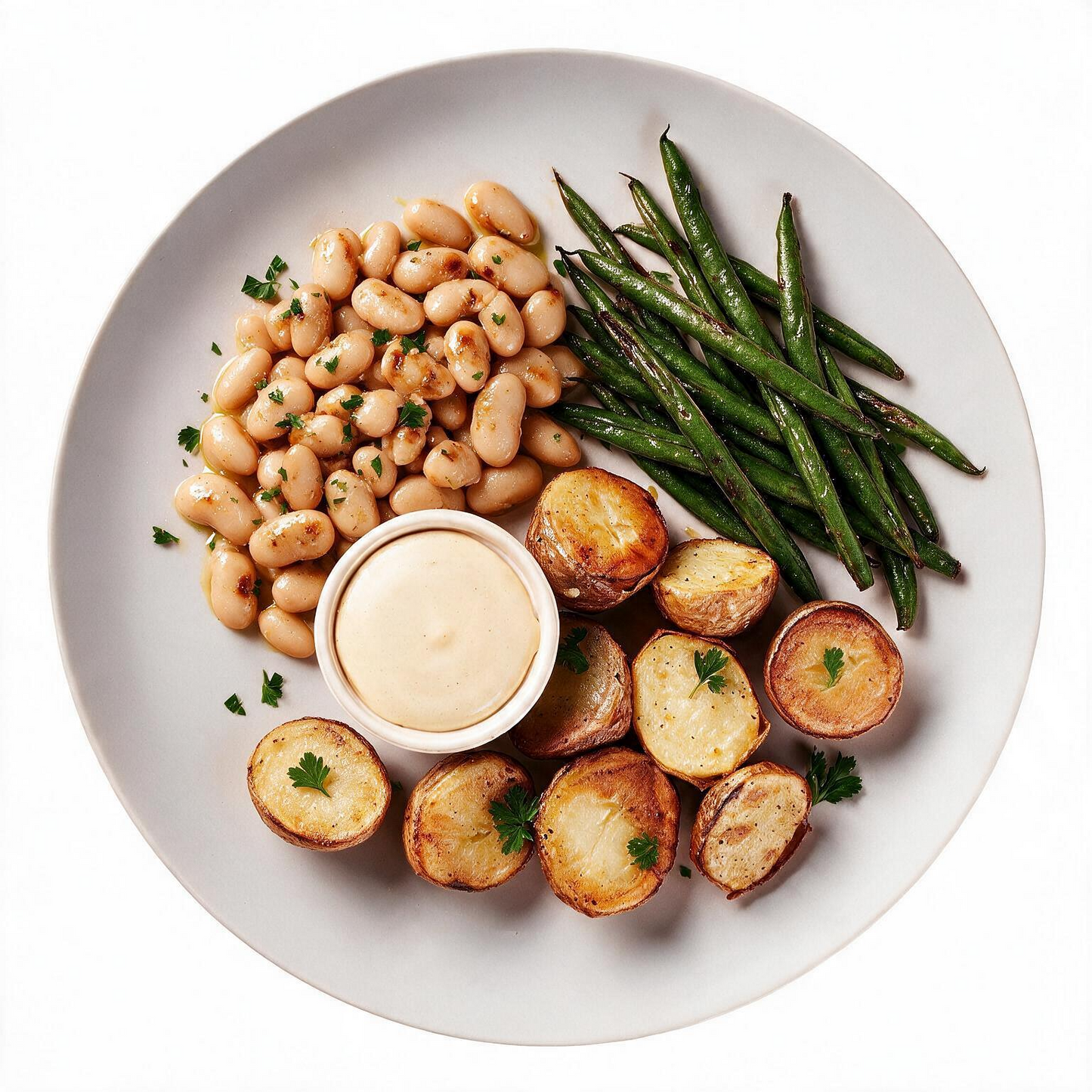 Creamy Caesar White Beans Plant Based