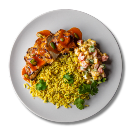 Jalapeno Peach Grilled Chicken Balanced