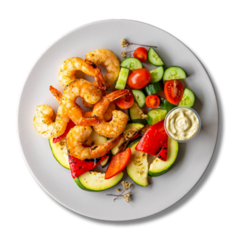 Mediterranean Shrimp Low Carb
