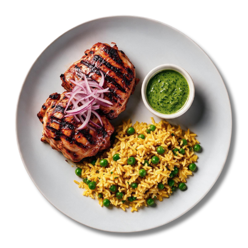Peruvian Chicken Thighs Balanced