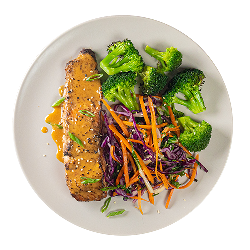 Spicy Ginger Salmon Low Carb (Sun)