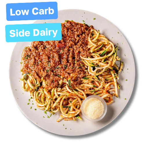 Zucchini Bolognese (Side Parmesan) Low Carb