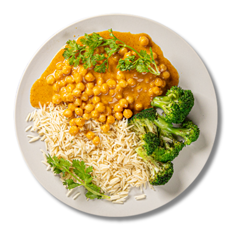 Butter Curry Chickpeas Plant Based