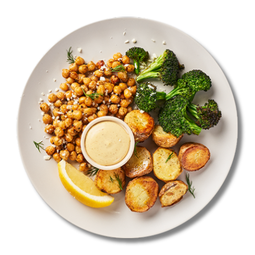 Lemon Dill Chickpeas Plant Based