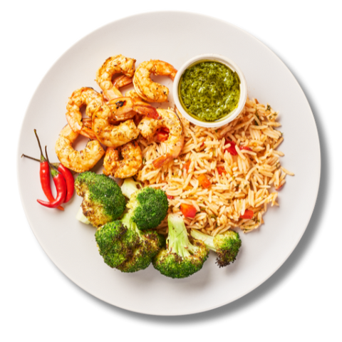 Chimichurri Shrimp Balanced