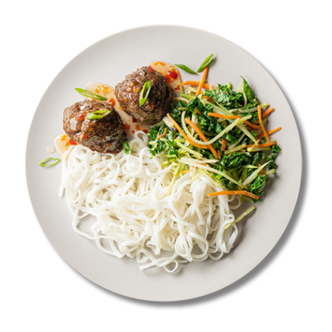 Sweet Chilli Meatballs Balanced