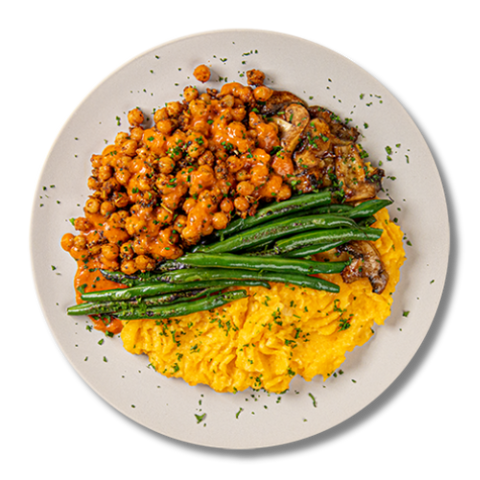 Creamy Tuscan Chickpeas Plant Based